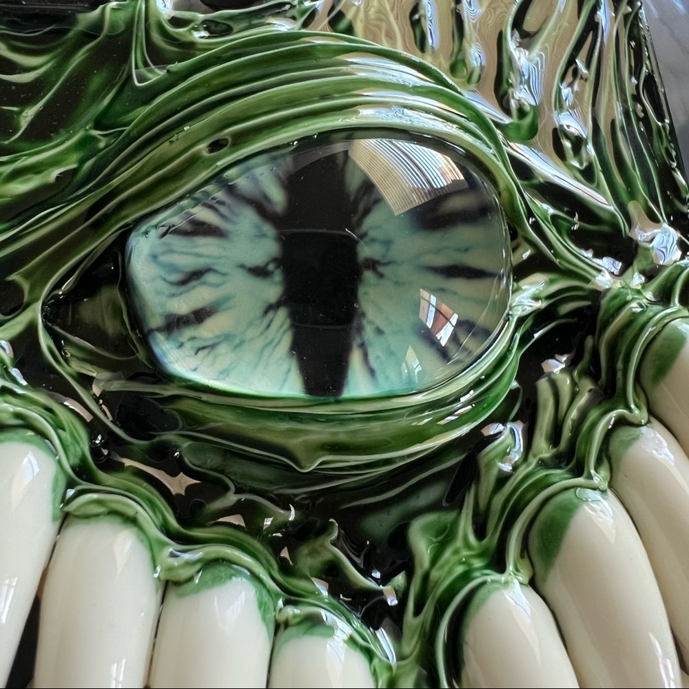 Handmade Collection Cthulhu Mythos Eyeball & Teeth Creepy Gothic 3D Phone Case - Picture 4 of 9